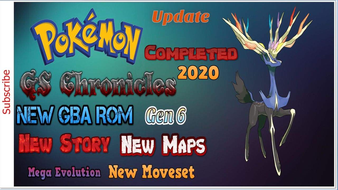 Update Pokemon Gs Chronicles New Completed Gba Rom English New Map Story Gen 6 Mega Evolution Pokemon Amino