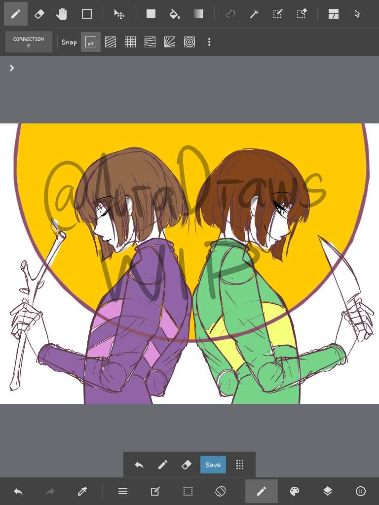 Wip Chara And Frisk Undertale Aus Amino