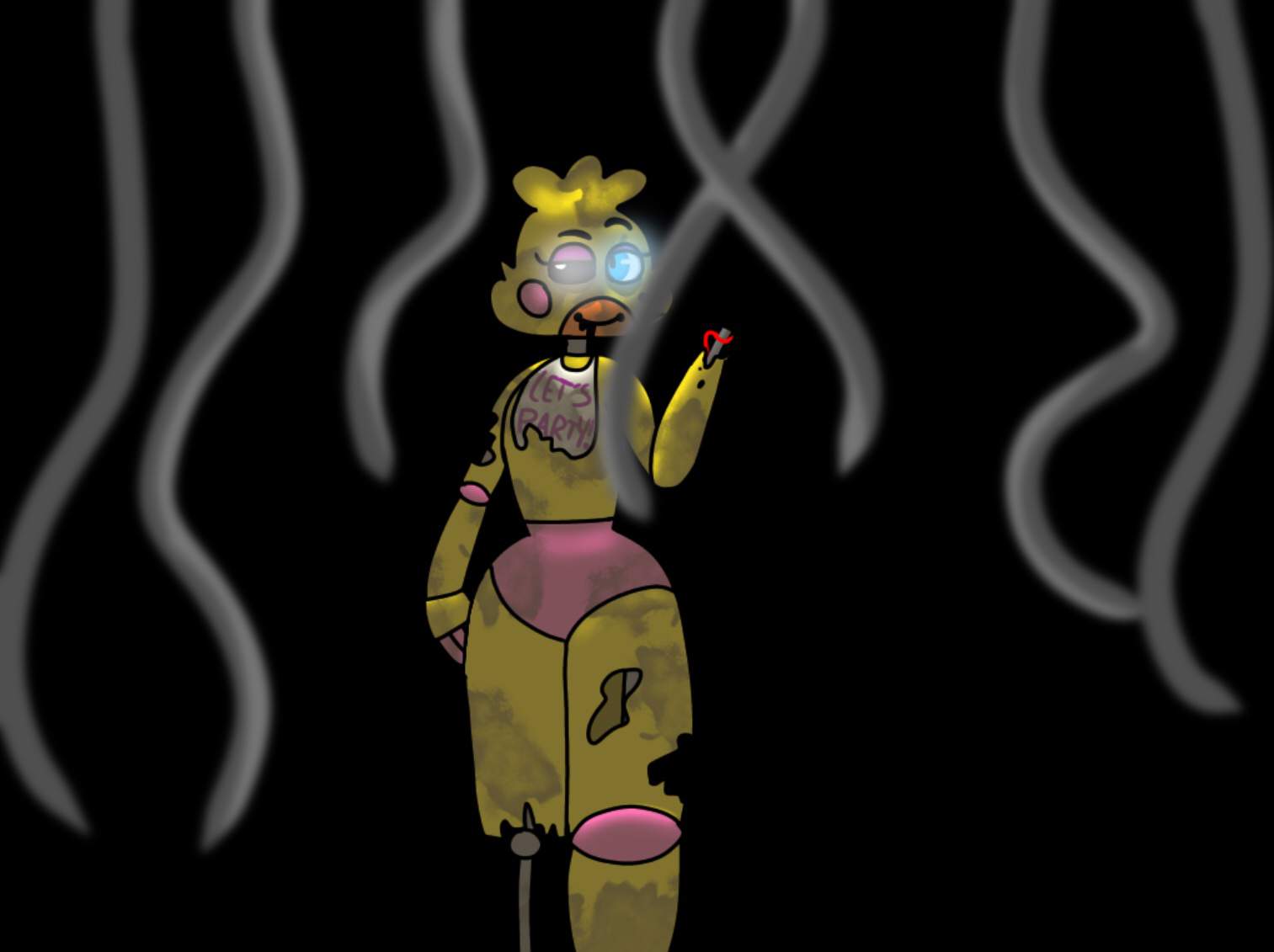 fnaf withered toy chica