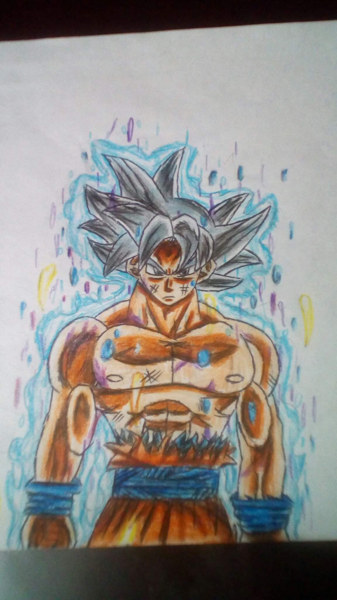 Mi Dibujo De Goku Ultra Instinto Dominado Dibujarte Amino 