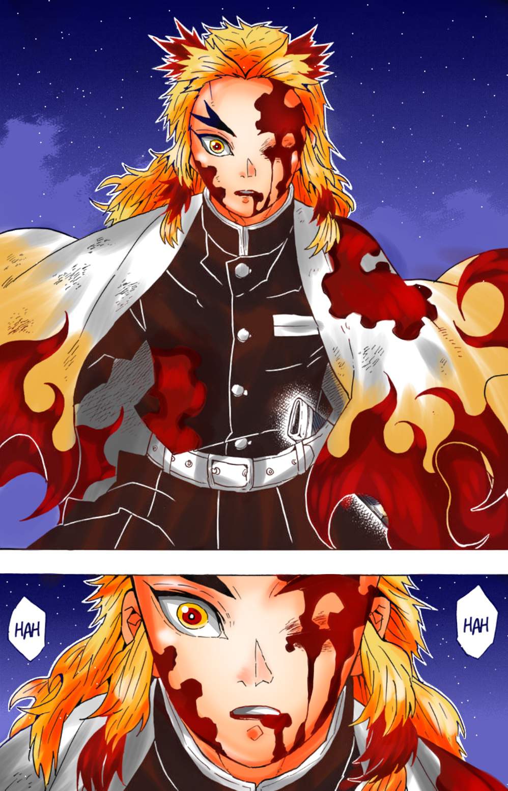 Rengoku Kyojuro Manga Coloring | Demon Slayer: Kimetsu No Yaiba Amino