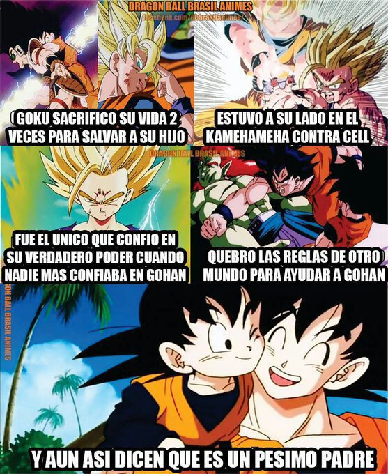 Goku el mejor padre del mundoo | DRAGON BALL ESPAÑOL Amino
