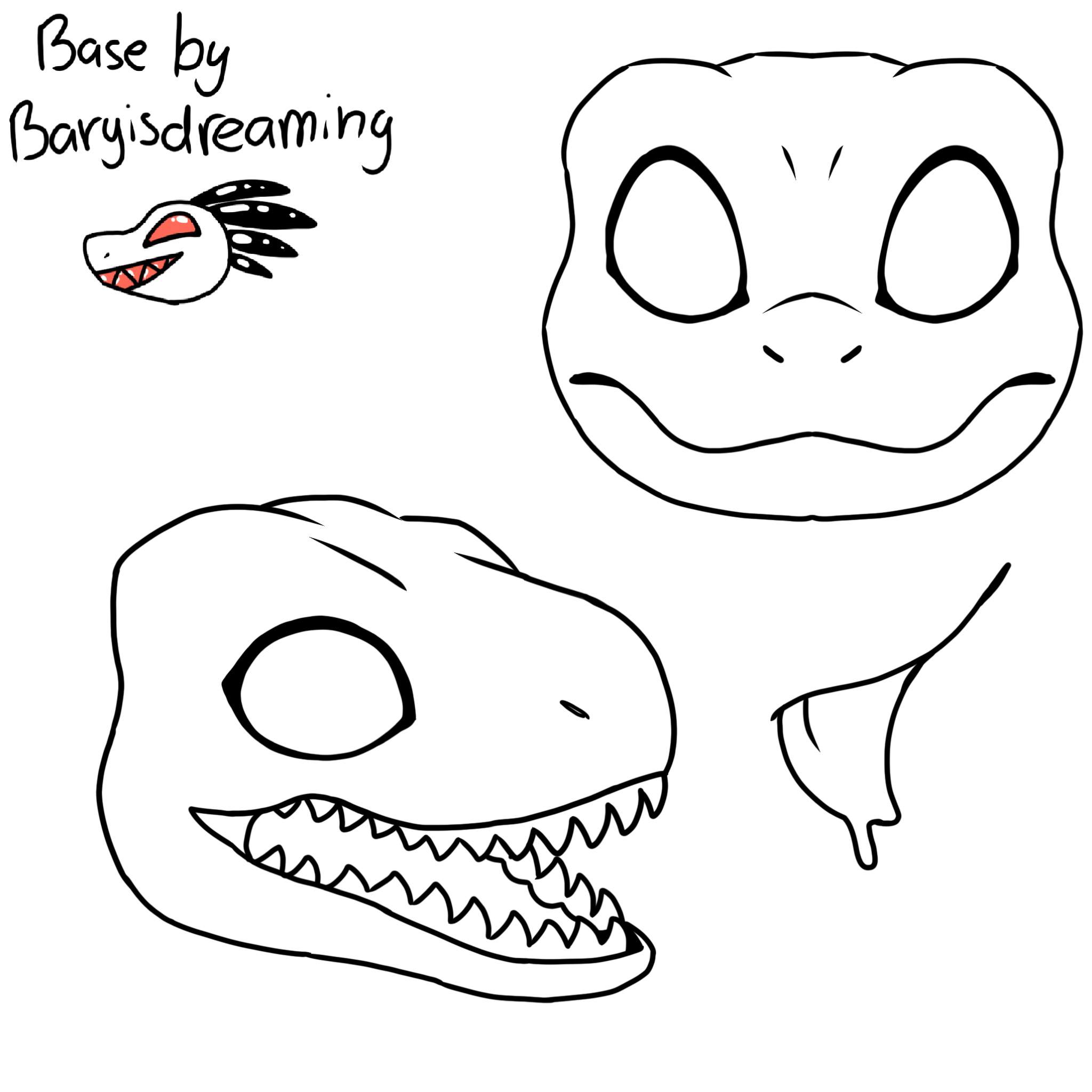 Dinomask drawing