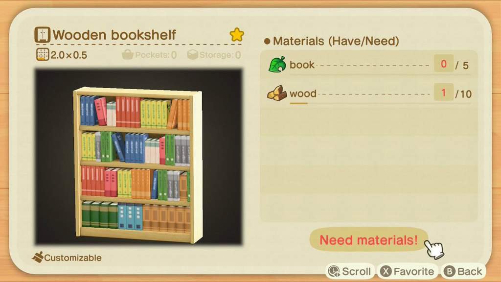 FREE WOODEN BOOKSHELF DIY (CLOSED) Animal Crossing Amino