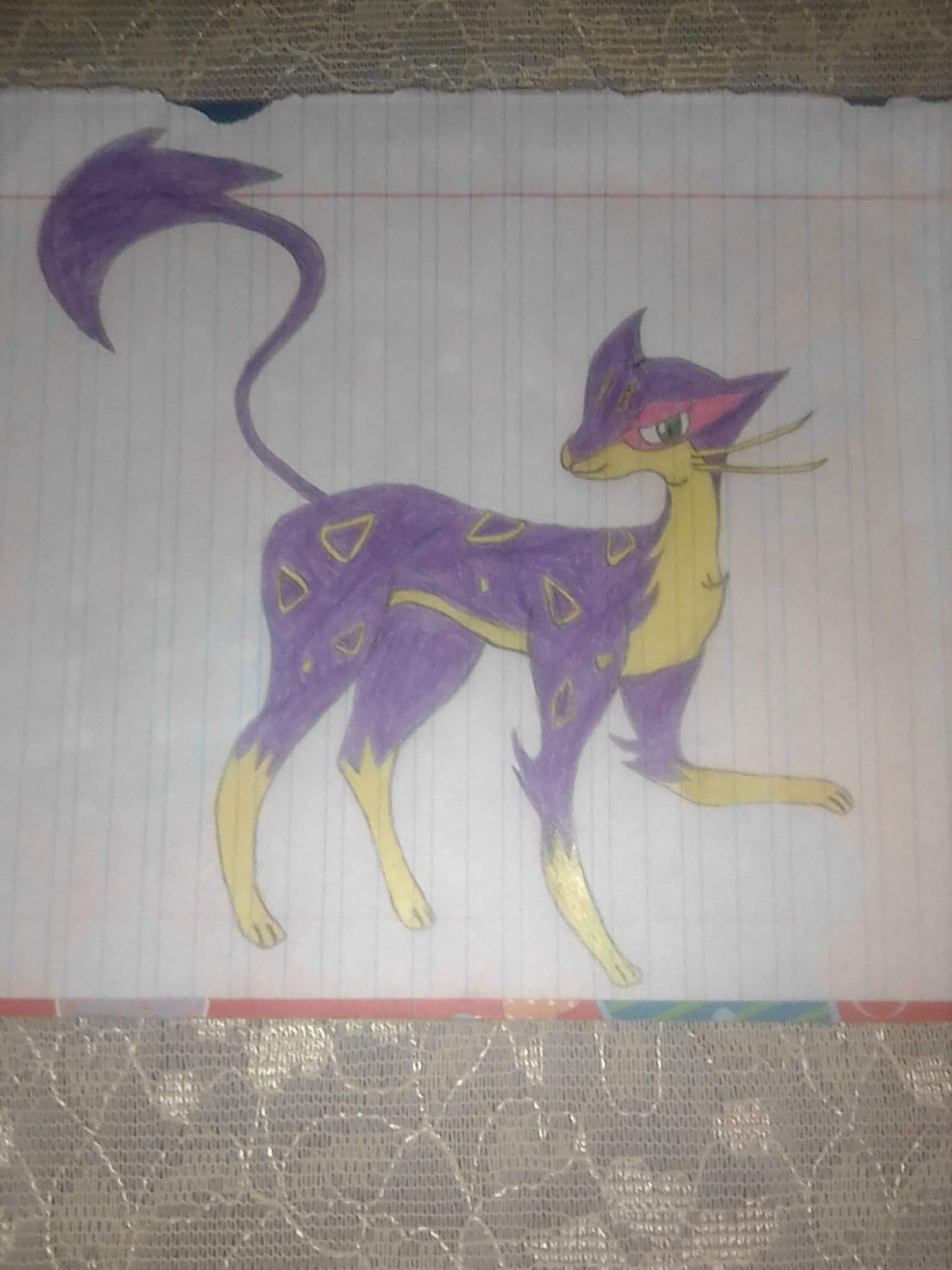 Mi Dibujo De Liepard Pok Mon En Espa Ol Amino