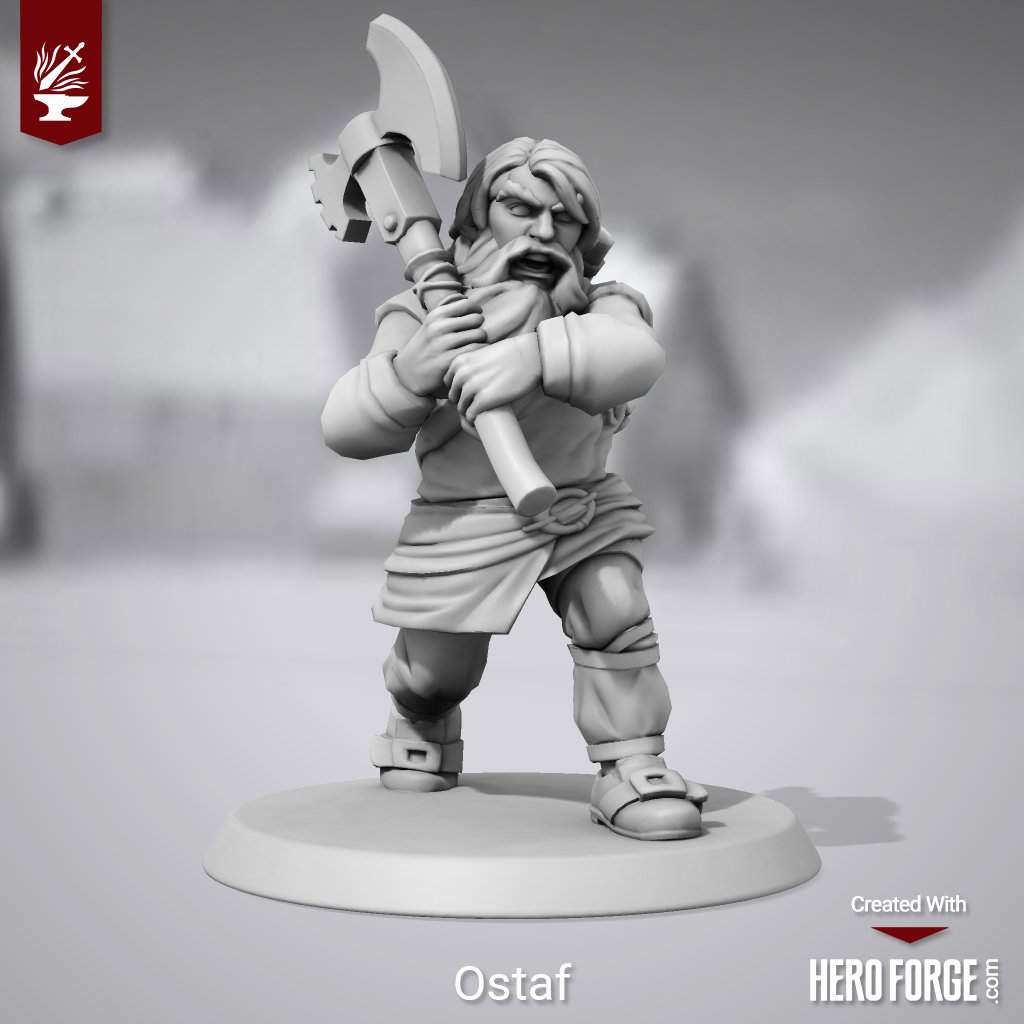 Ostaf The Dwarven Barbarian 