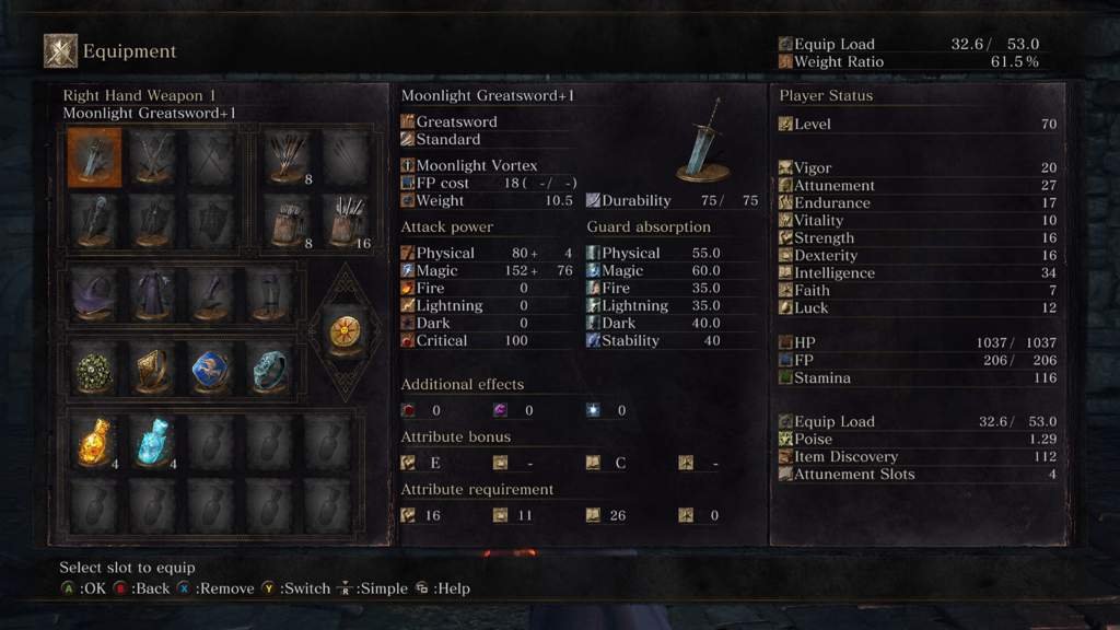 Update on battle mage Dark Souls+ Amino