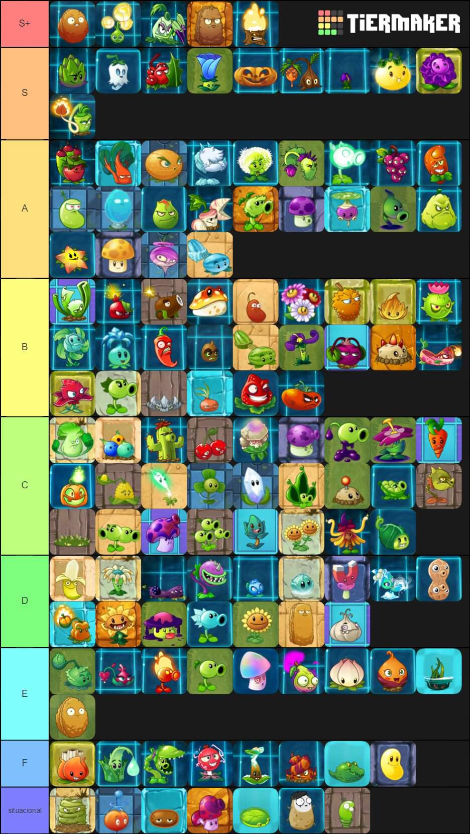 plants vs zombies tier list