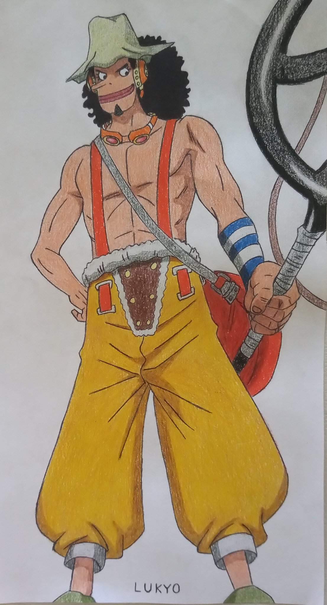 100 Day Challenge Day 44 + Usopp Drawing 🤥 One Piece Amino
