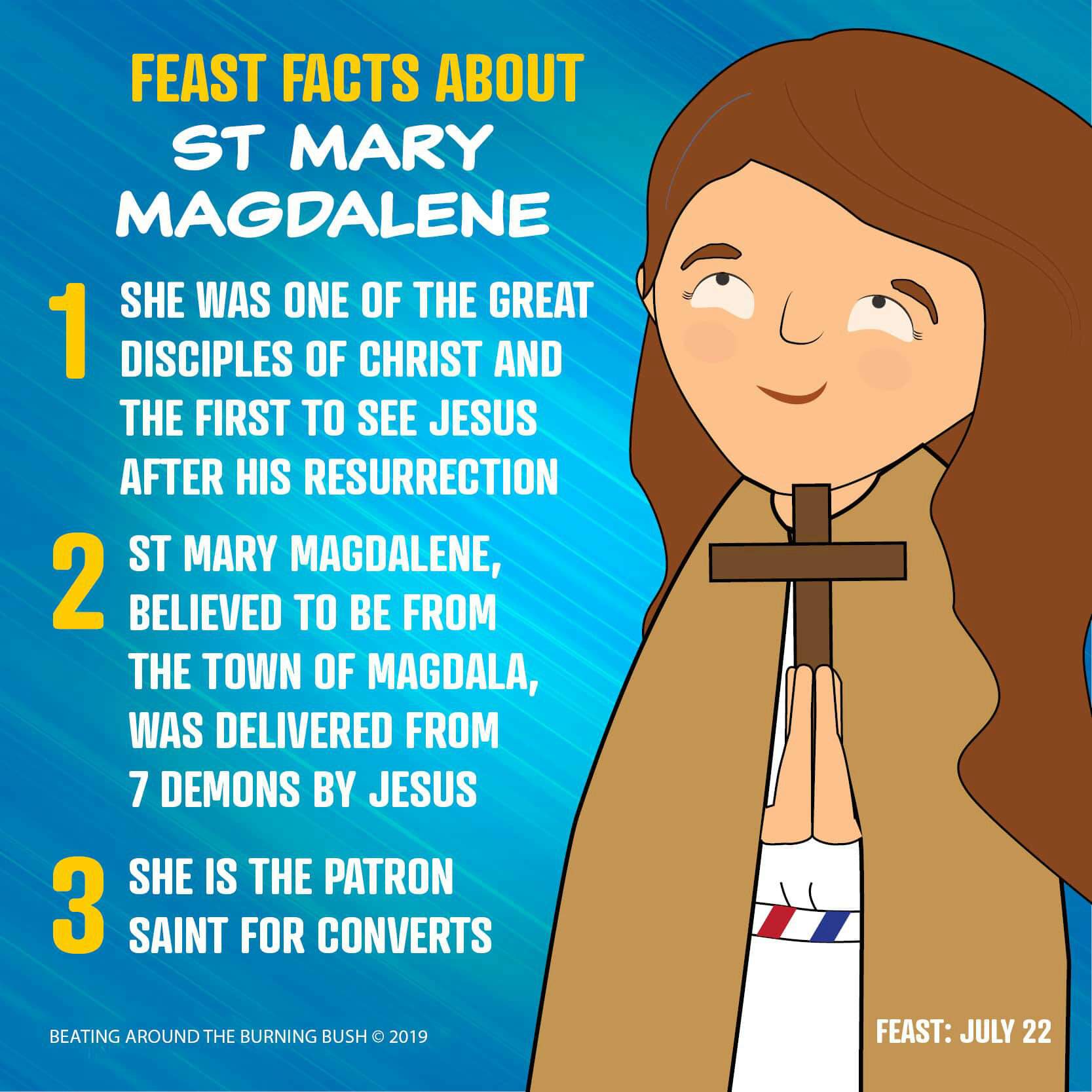 Feast Facts St. Mary Magdalene Catholics Amino