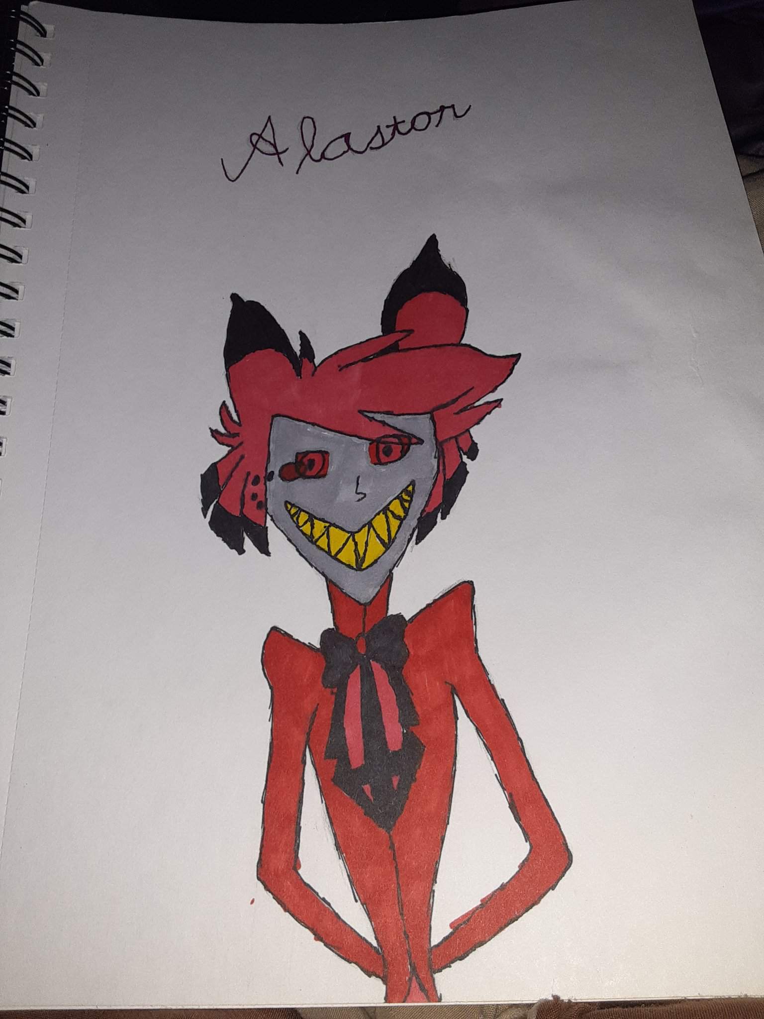 My Alastor Drawing Hazbin Hotel Official Amino