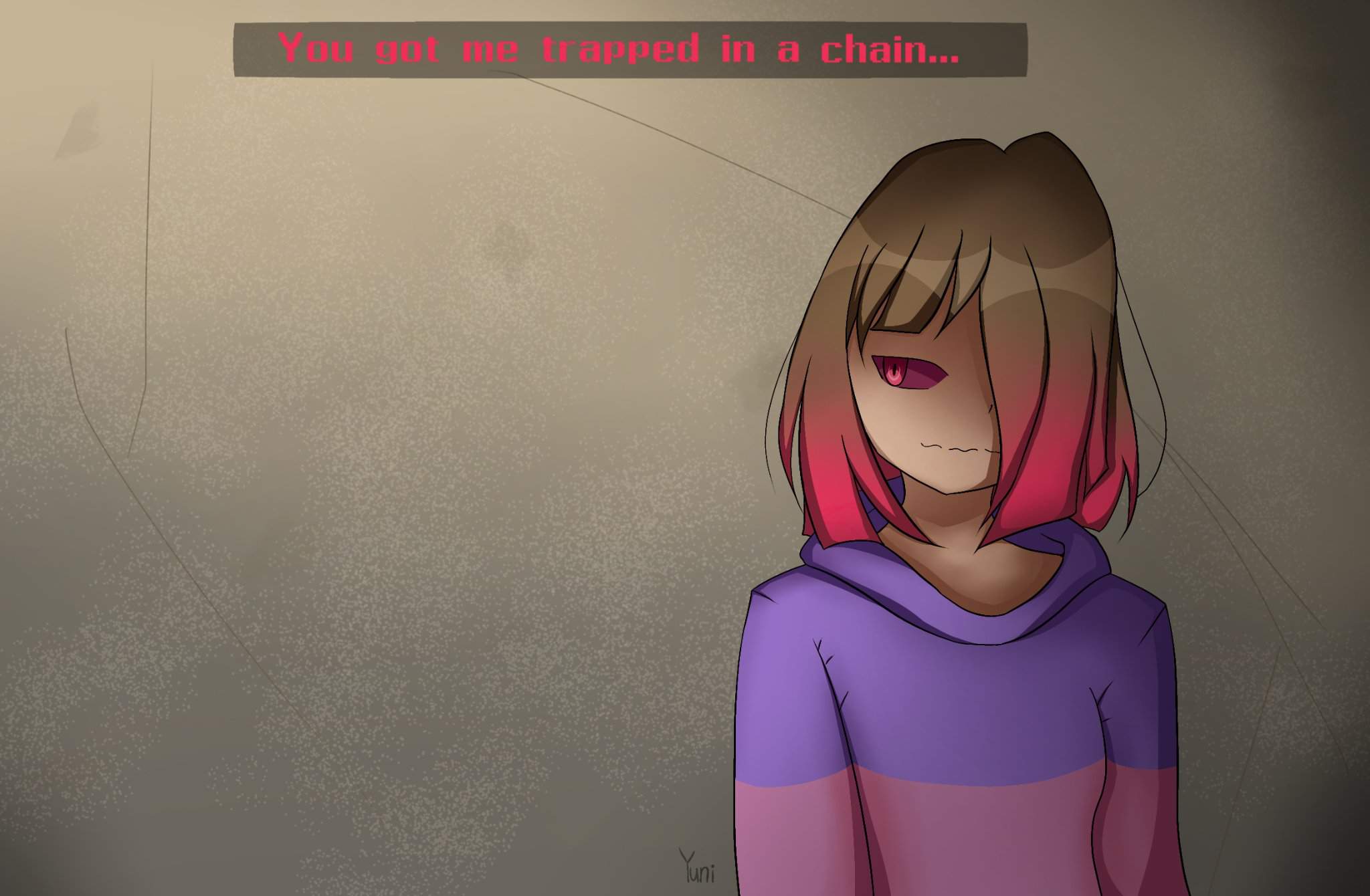 Hate glitchtale art 