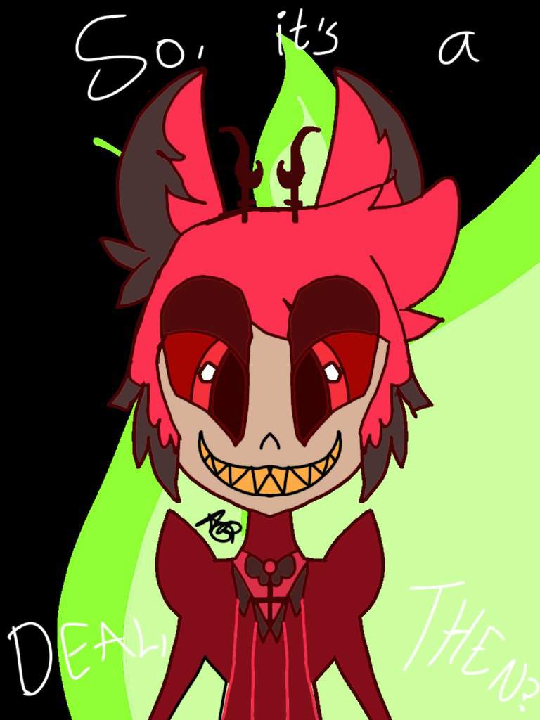 So Its A Deal Then 🦌🍓alastor Fanart🍓🦌 Hazbin Hotel Official Amino