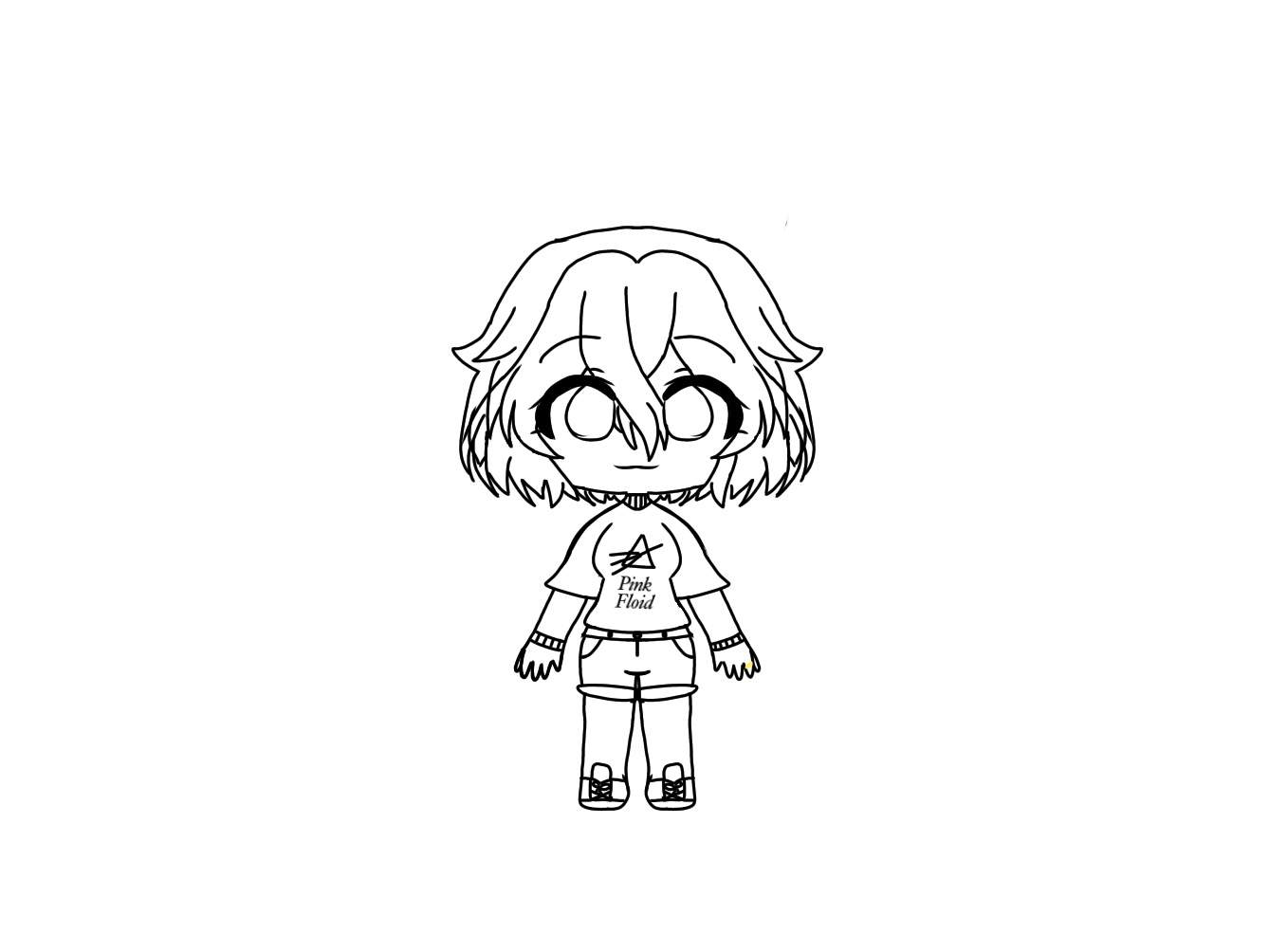 Front Facing Line Art Gacha Life Amino