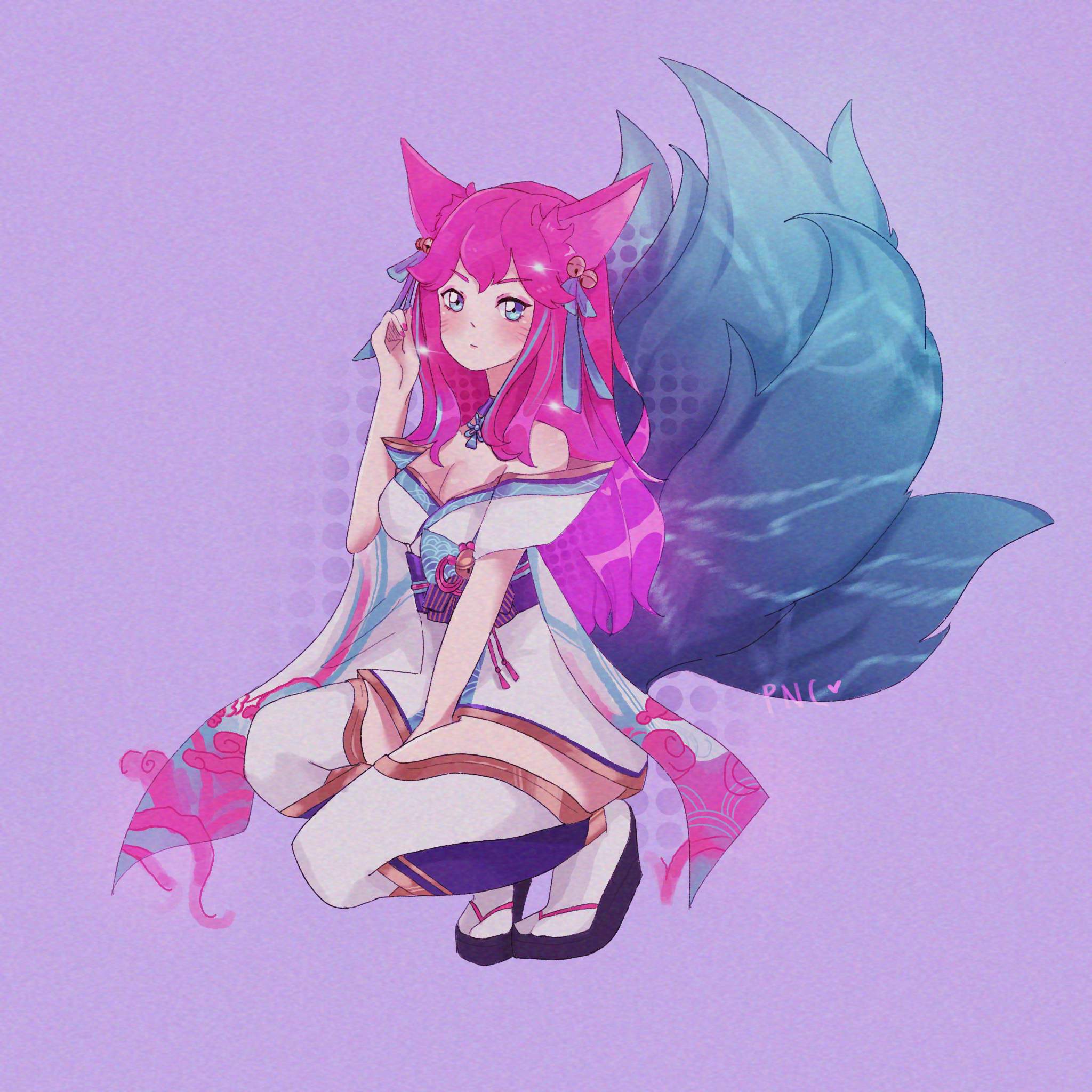 spirit blossom ahri! this was just a practice piece, i wasn’t intending on ...
