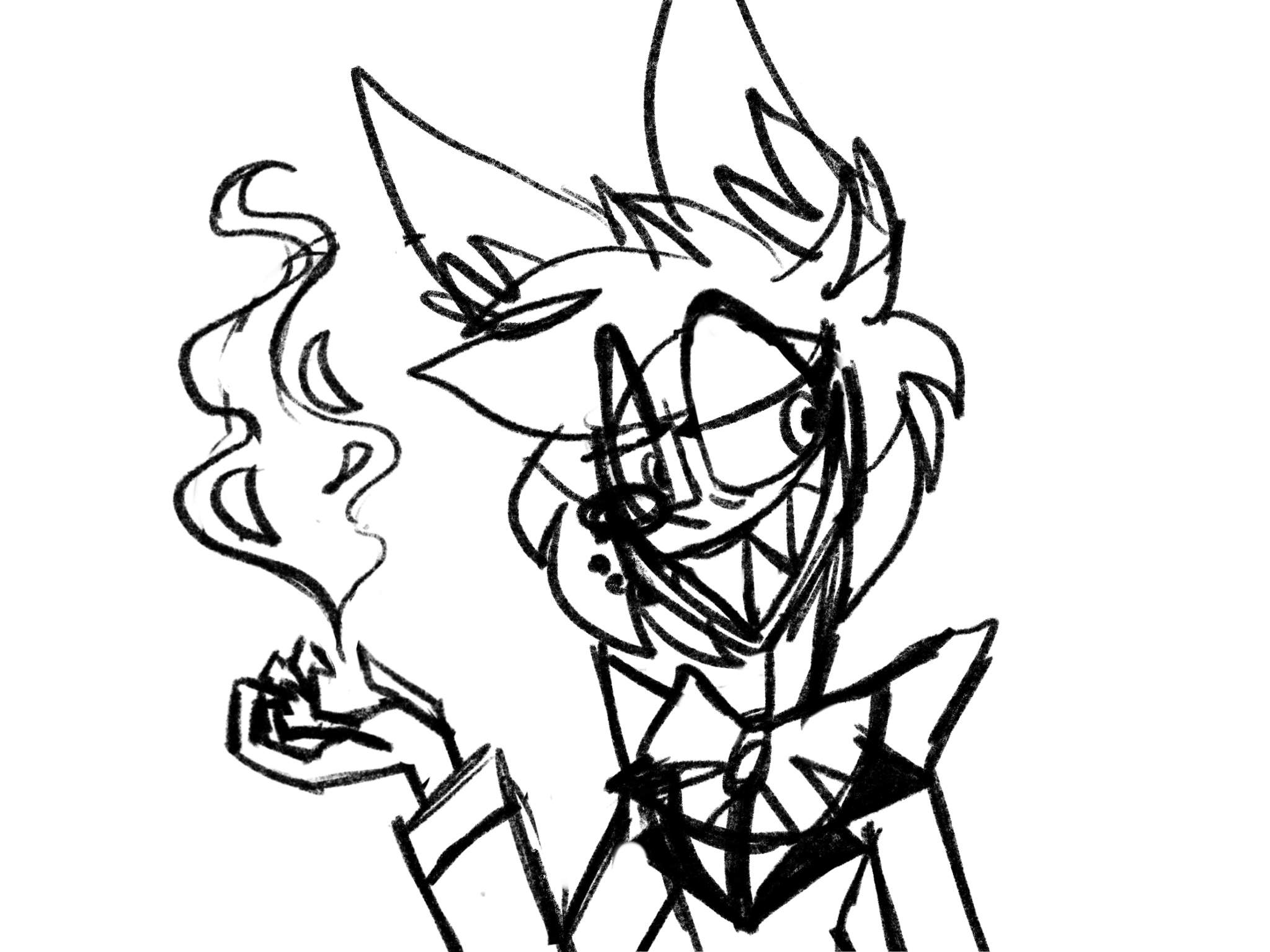 Another Alastor Sketch Hazbin Hotel Official Amino