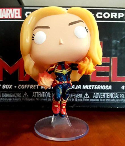 captain marvel gitd pop