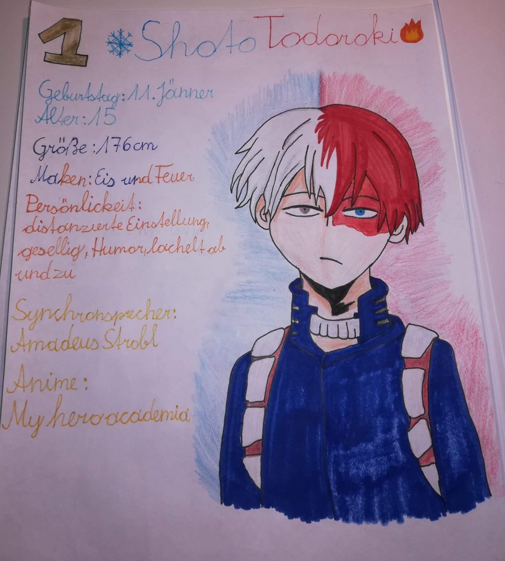 Hier Ist Eine Schnelle Zeichnung Von Shoto Todoroki My Hero Academia