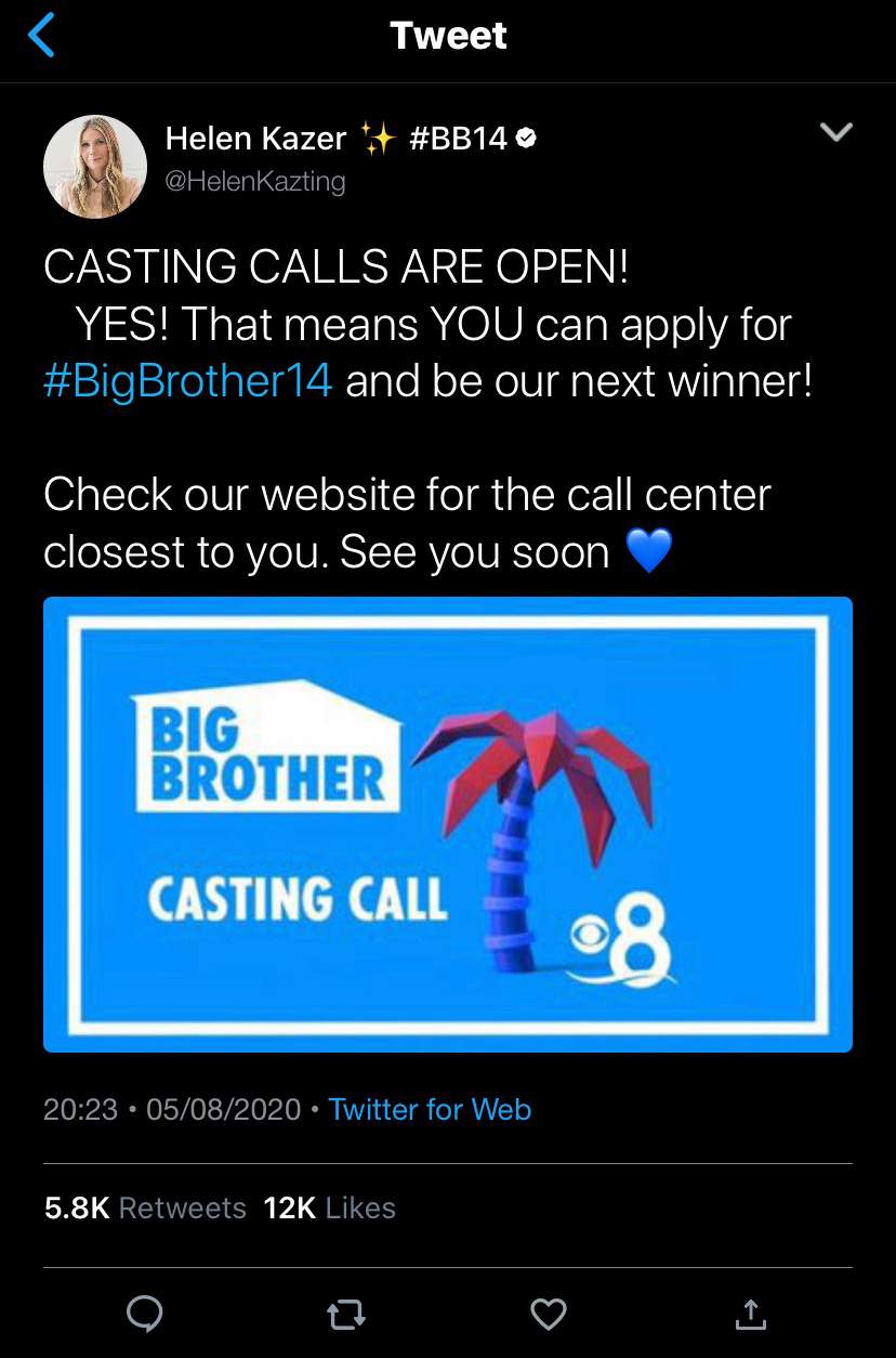 CASTING CALL | Big Brother (CBS) Amino