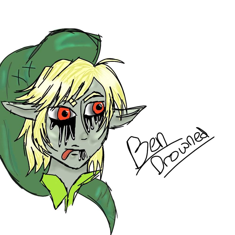 My Ben Drowned Fanart (gore Warning!!) 