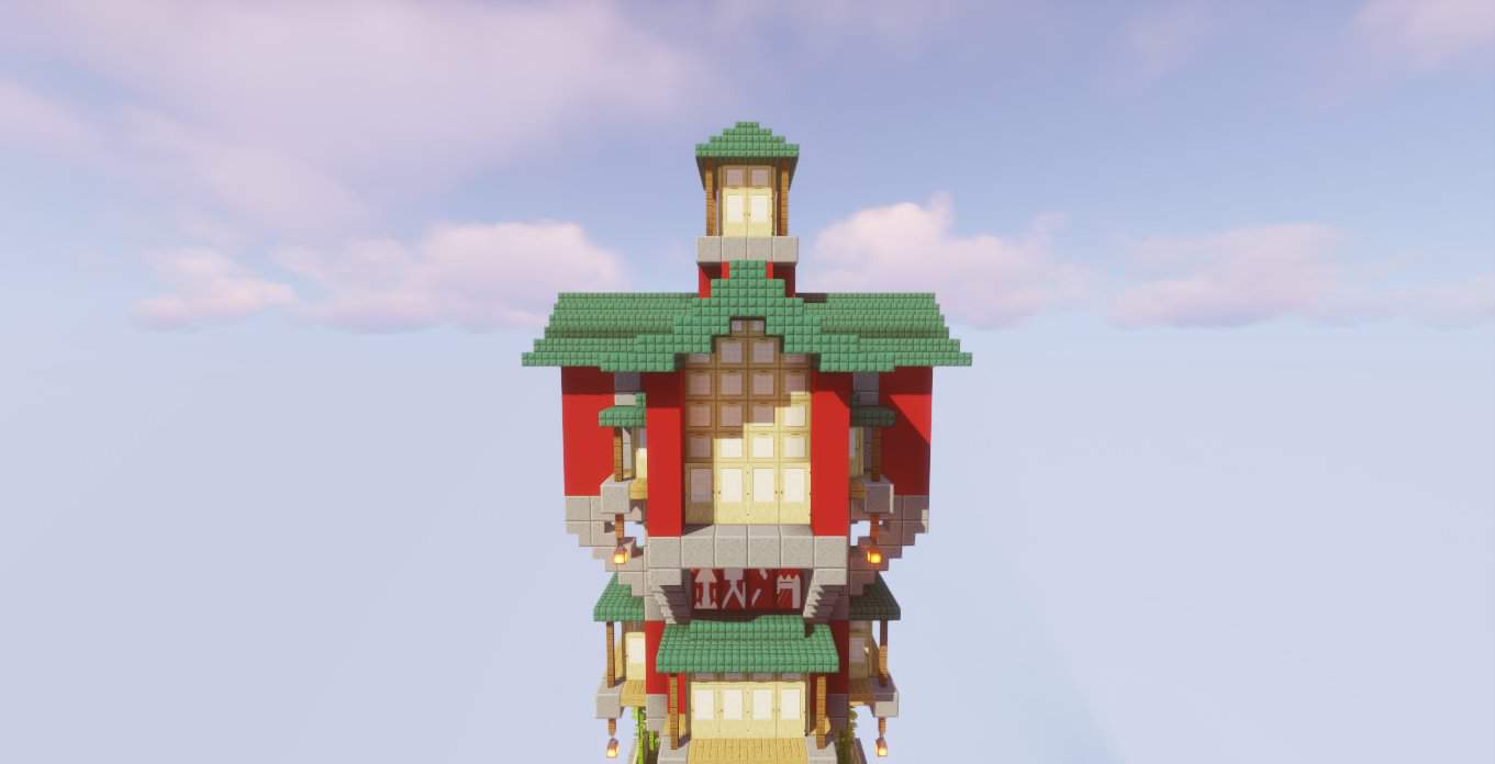 Minecraft Japanese Bath House