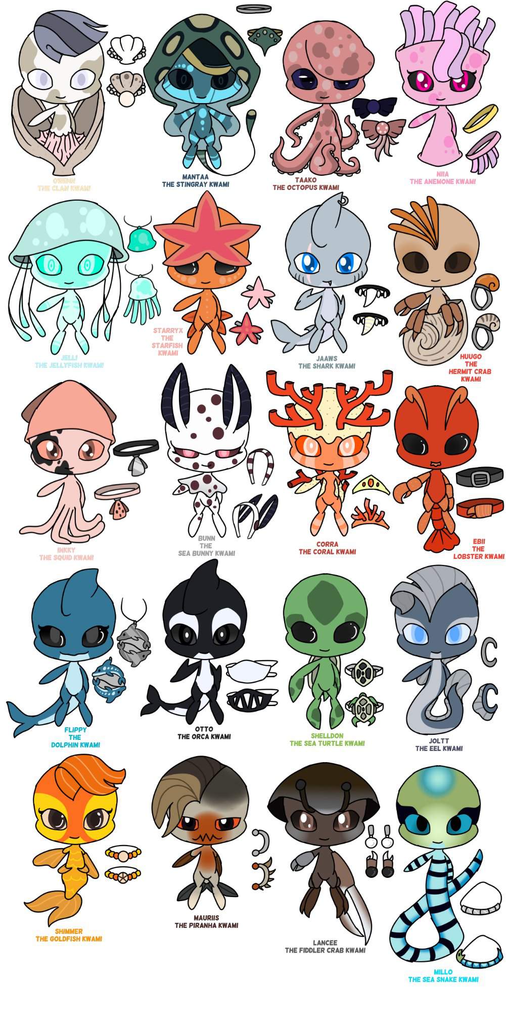 SOLD OUT Ocean Kwamis Wiki Miraculous Ladybug OCs Amino