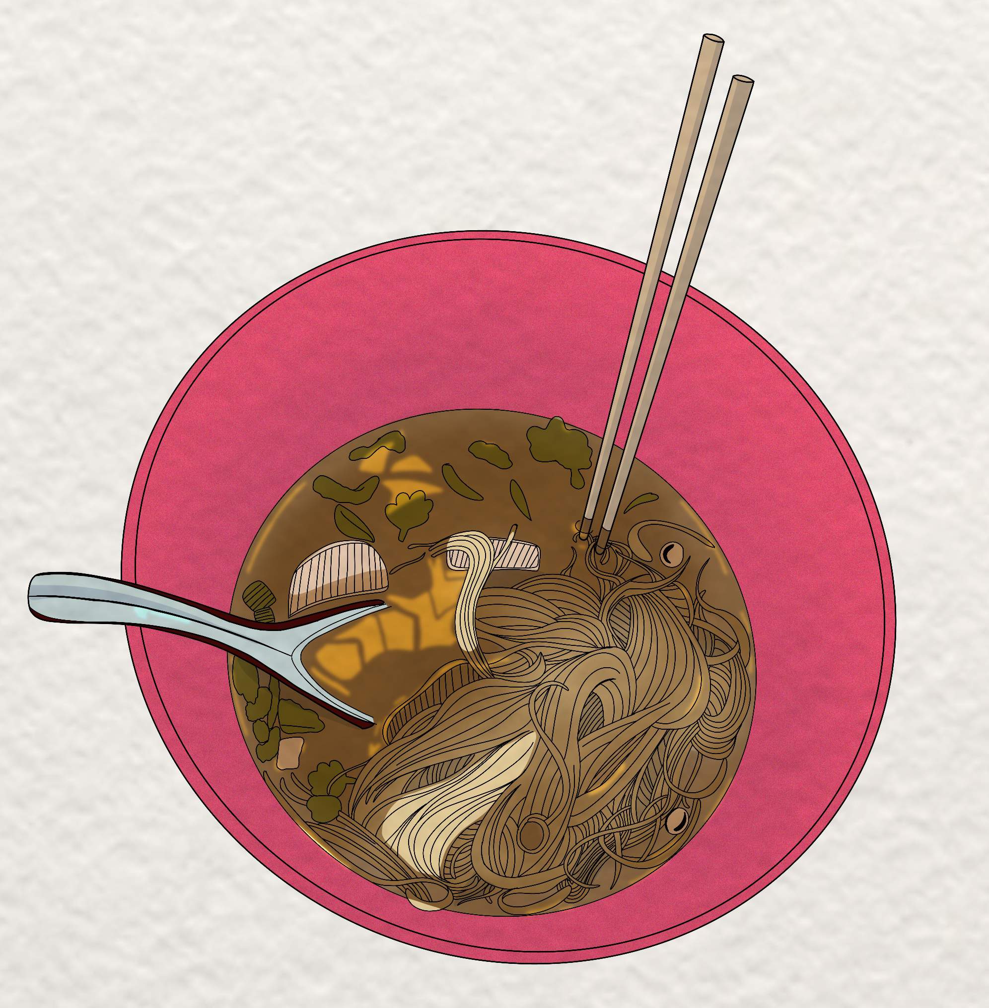 Pho drawing Food Wars Amino