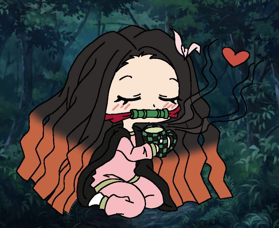 Sleepy Tea Time Nezuko Demon Slayer Kimetsu No Yaiba Amino