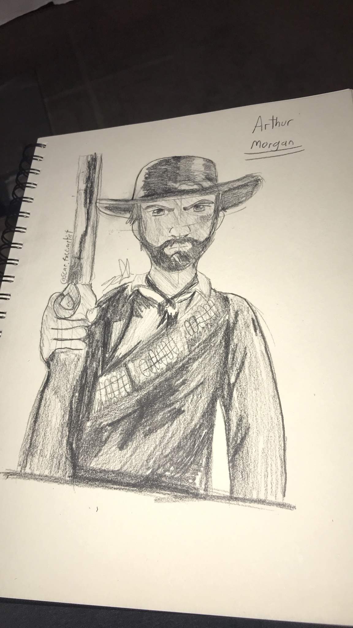 Arthur rdr2 promo art realism drawing The Red Dead Redemption