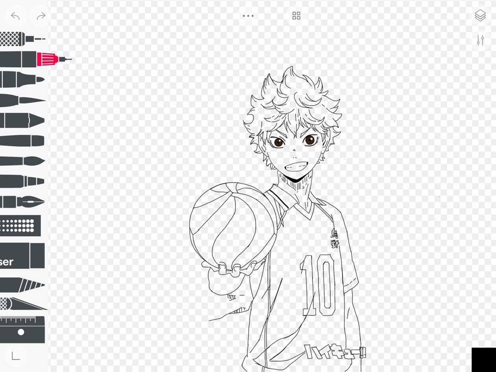 Hinata Coloring Pages Haikyuu - COLORINGPAGE.CC