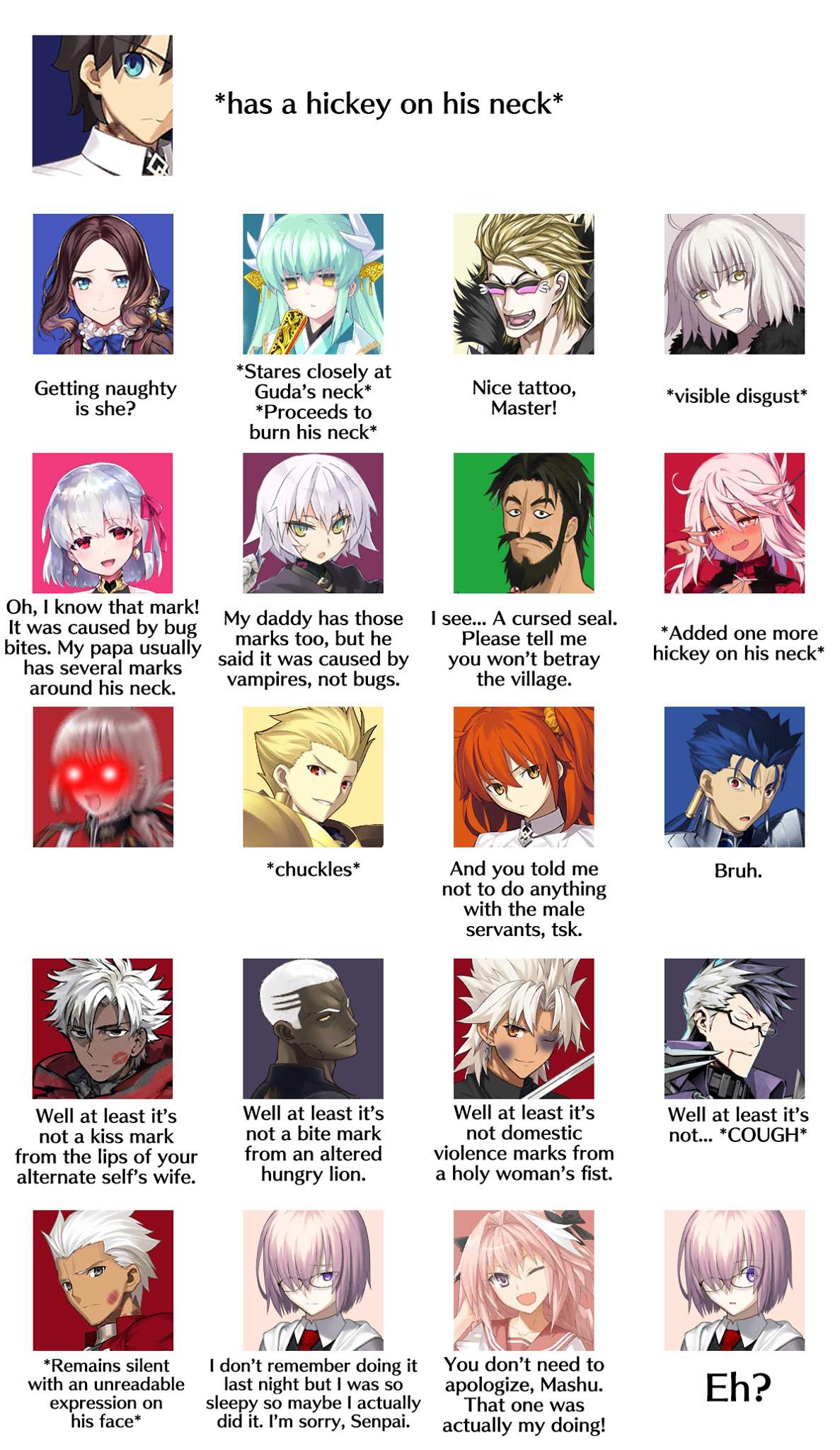 Fgo Situations Fate Stay Night Amino