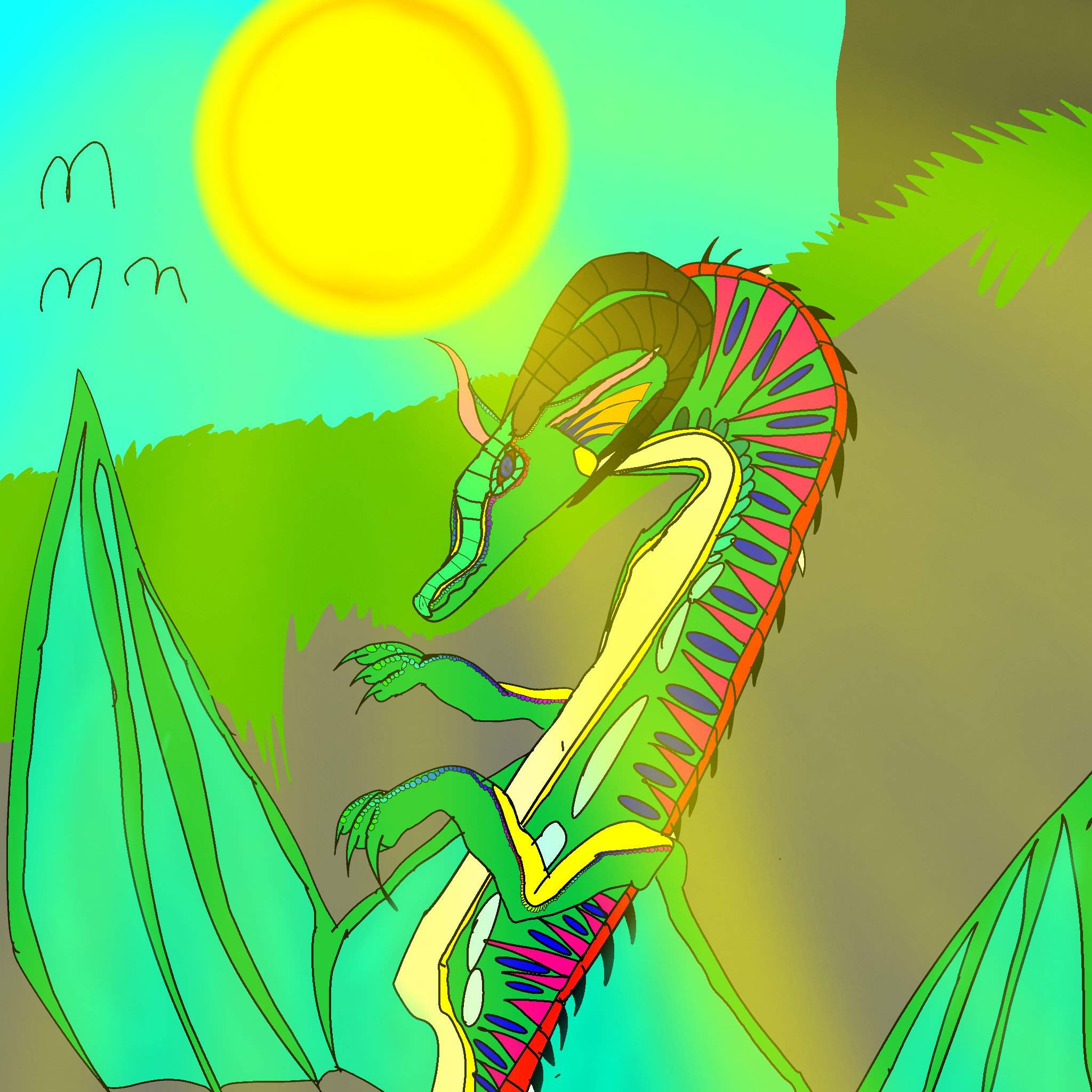 Some Art Of A Rainwing Wings Of Fire Amino