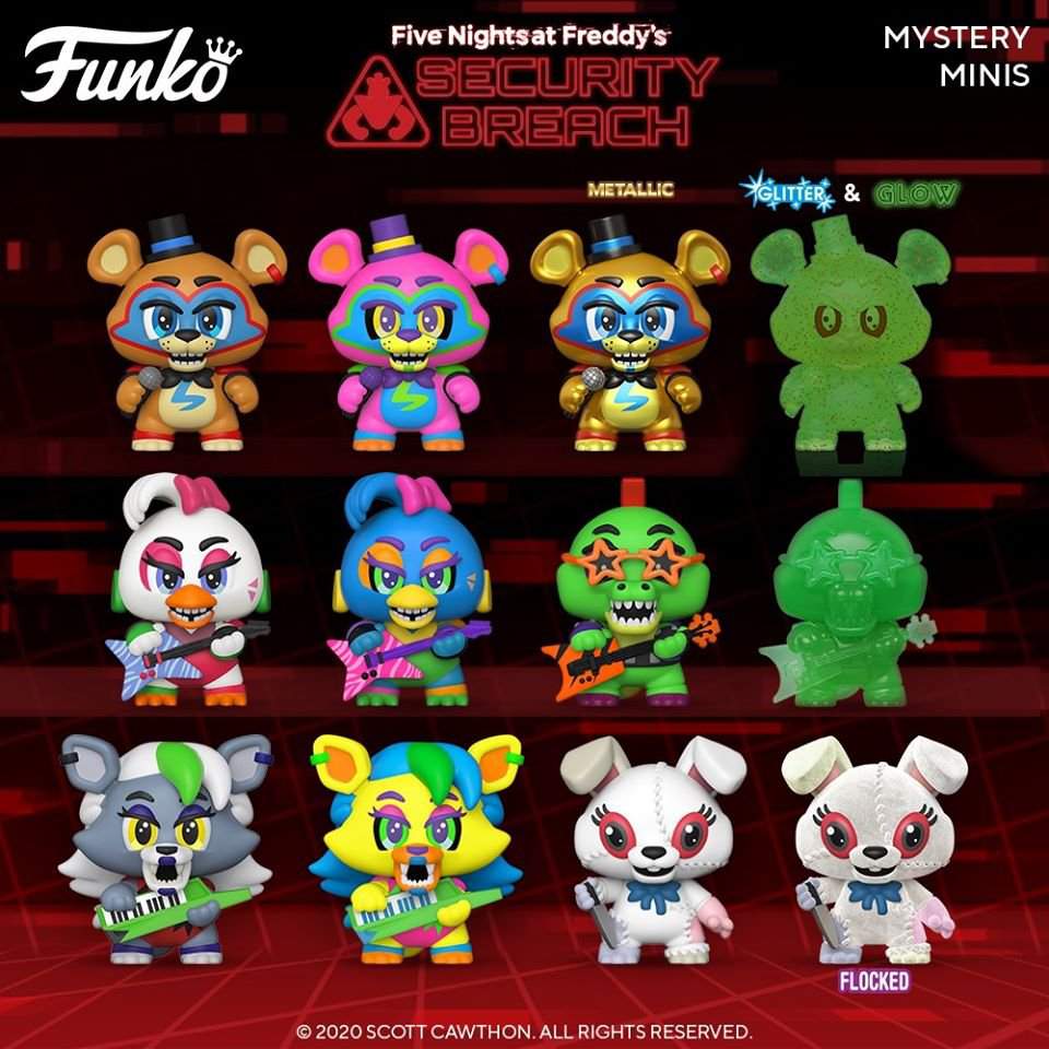 fnaf mystery mini plushies