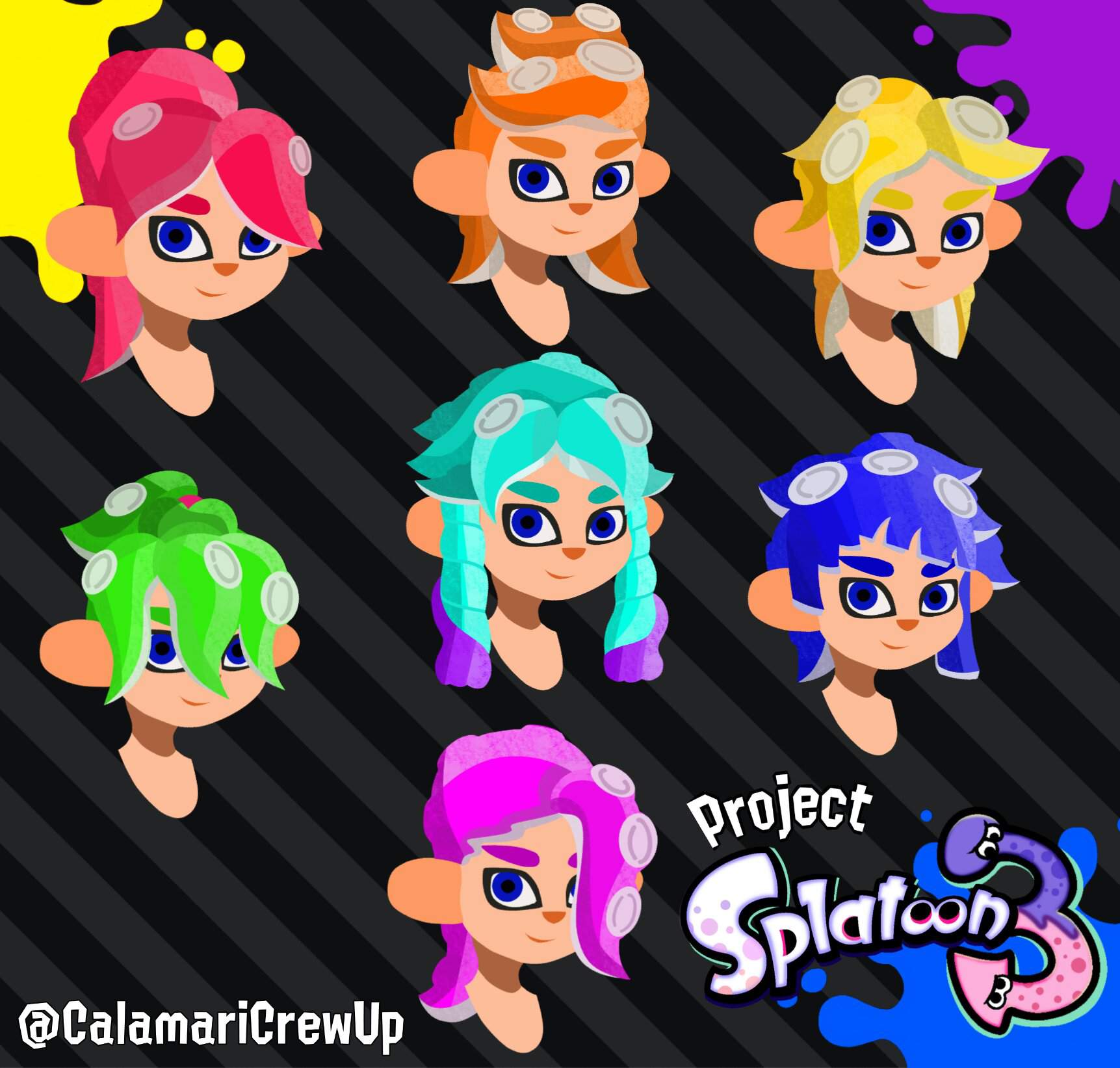 New Hairstyles - Octoling Boy | Splatoon Amino