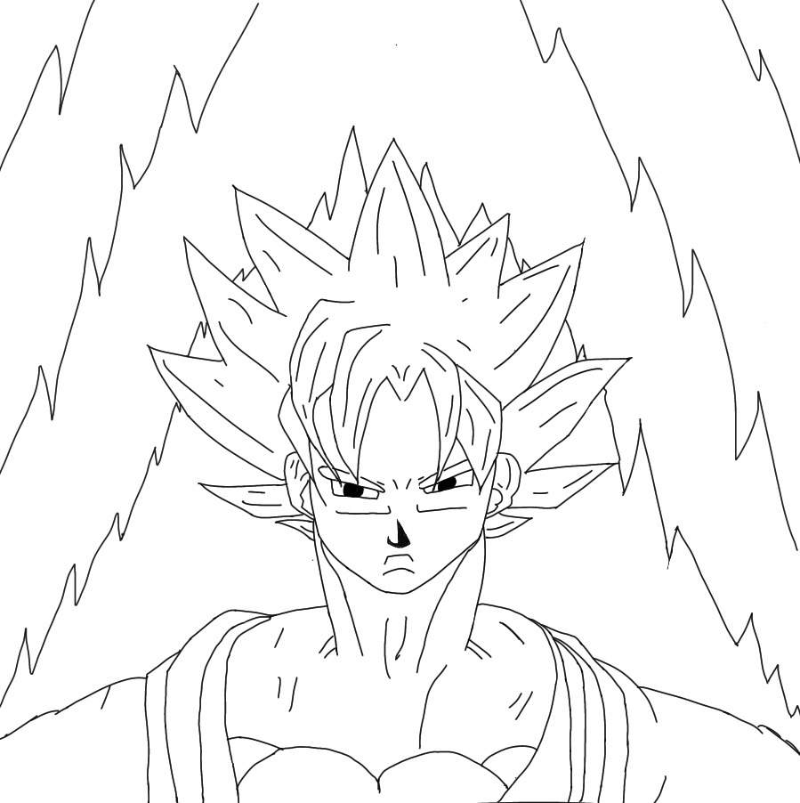 Goku Digital Drawing 