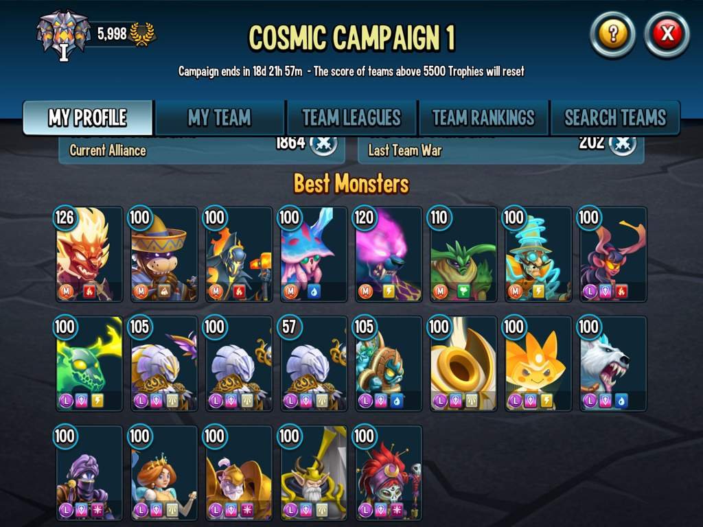 Make me a team Monster Legends Amino