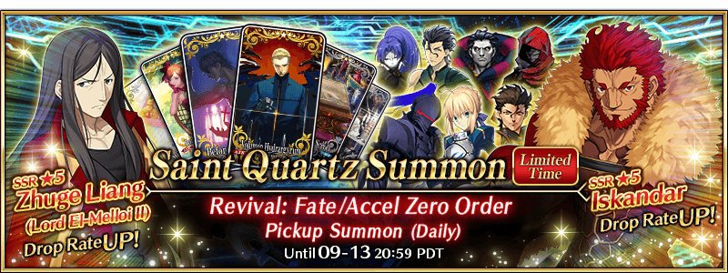 Accel Zero Rerun Banner Thread Fate Grand Order Amino