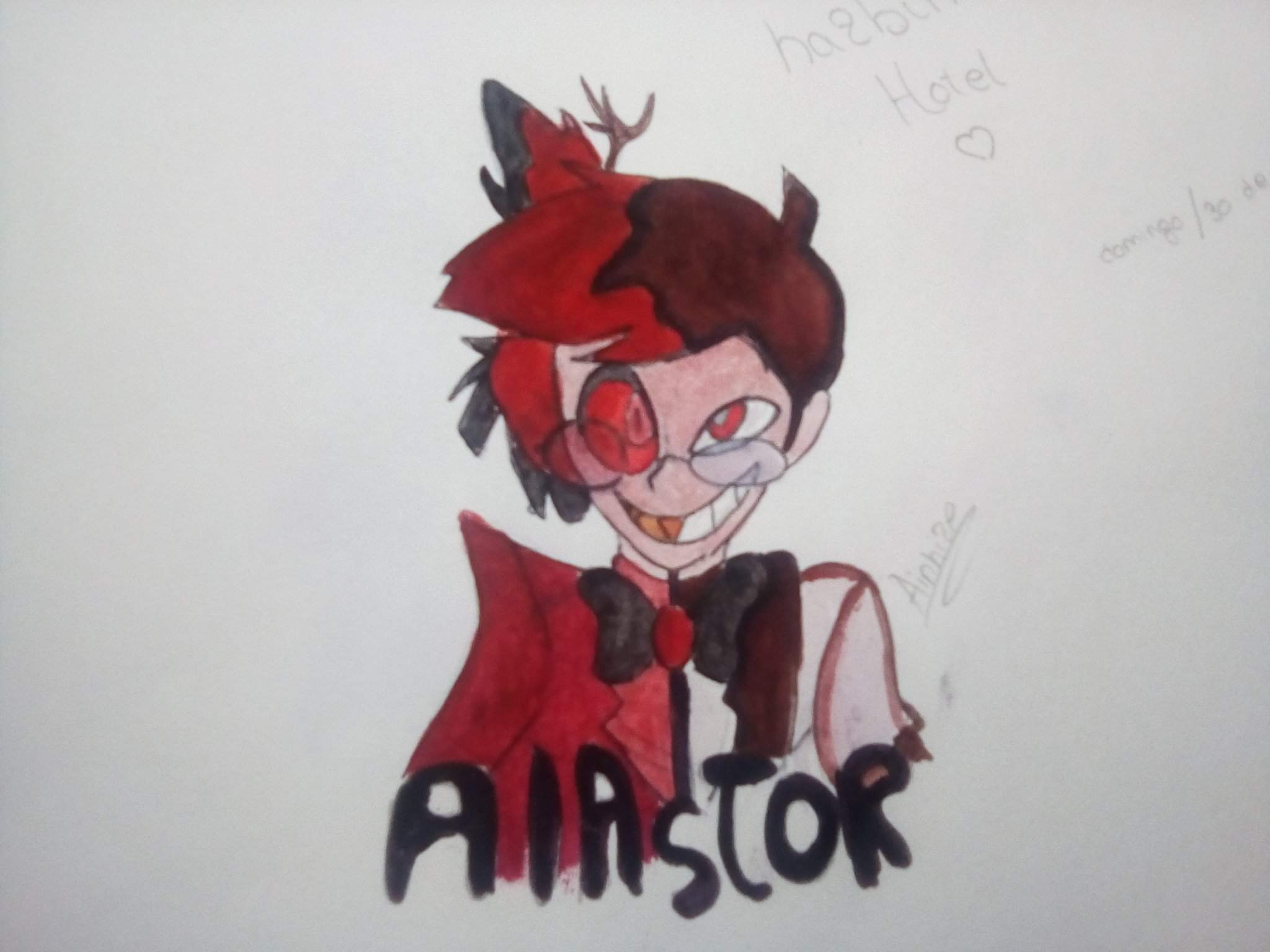 Nuevo Dibujo Alastor Nwn Hazbin Hotel Amino Español Amino