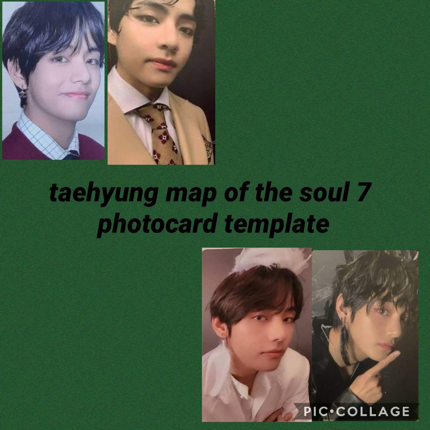 Taehyung map of the soul 7 photocard template  ARMY's Amino