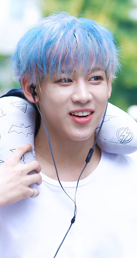 Got7 Bambam S Blue Hair His Favorite Color Is Blue We Ahgases Support Our Members And We Love Them So So Much Got7 Amino