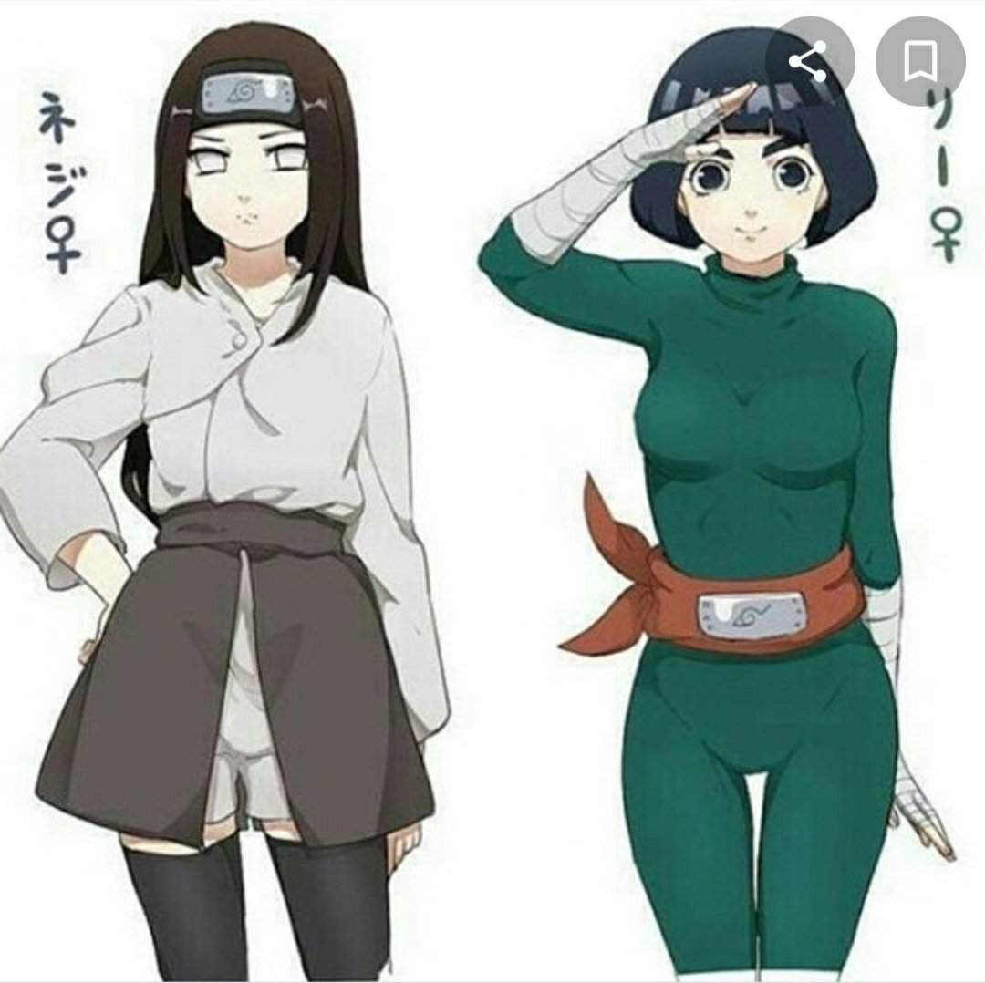Fem Neji and Lee 😂 😂 Naruto Amino.