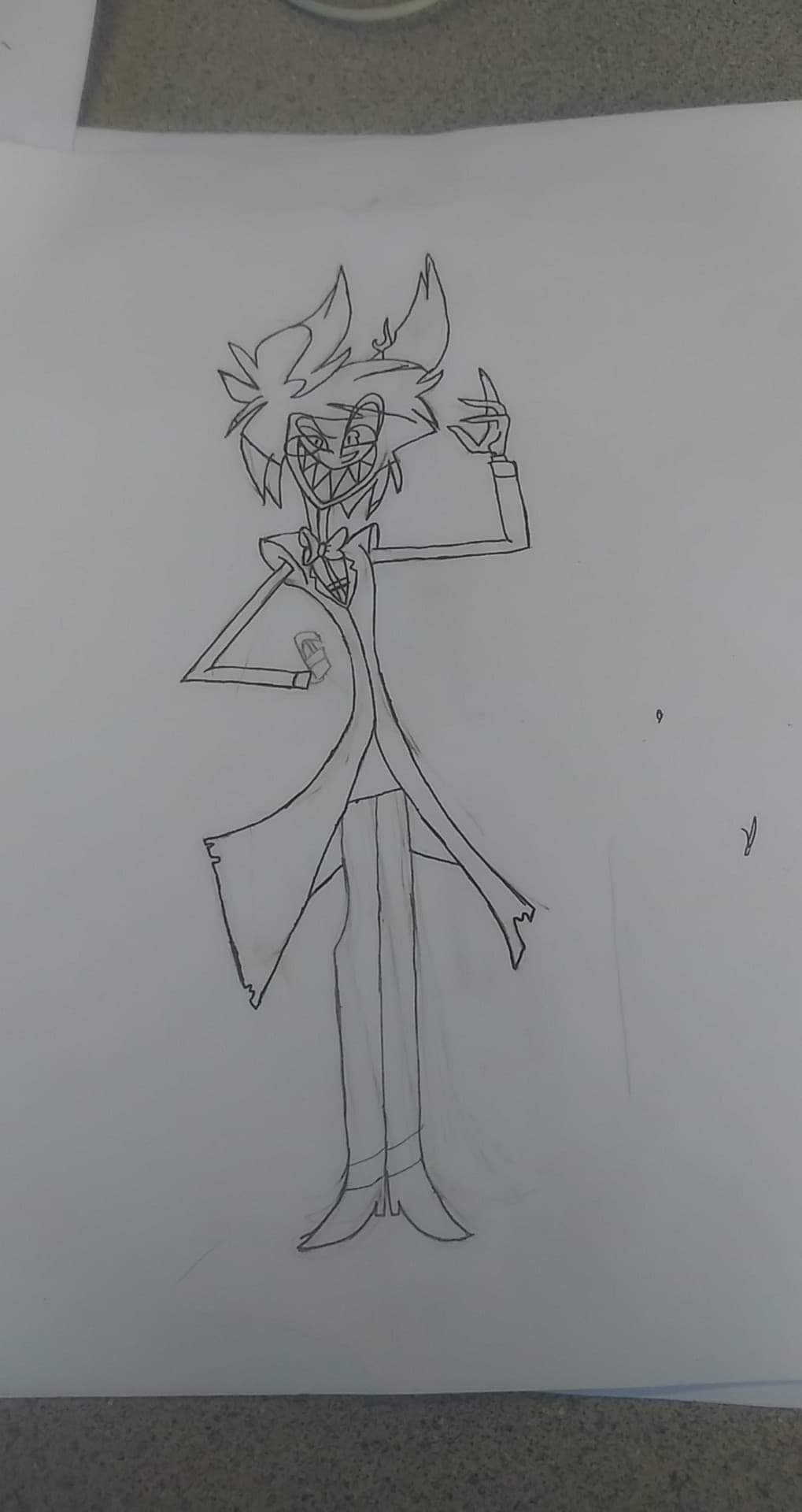 How To Draw Alastor From Hazbin Hotel Youtube