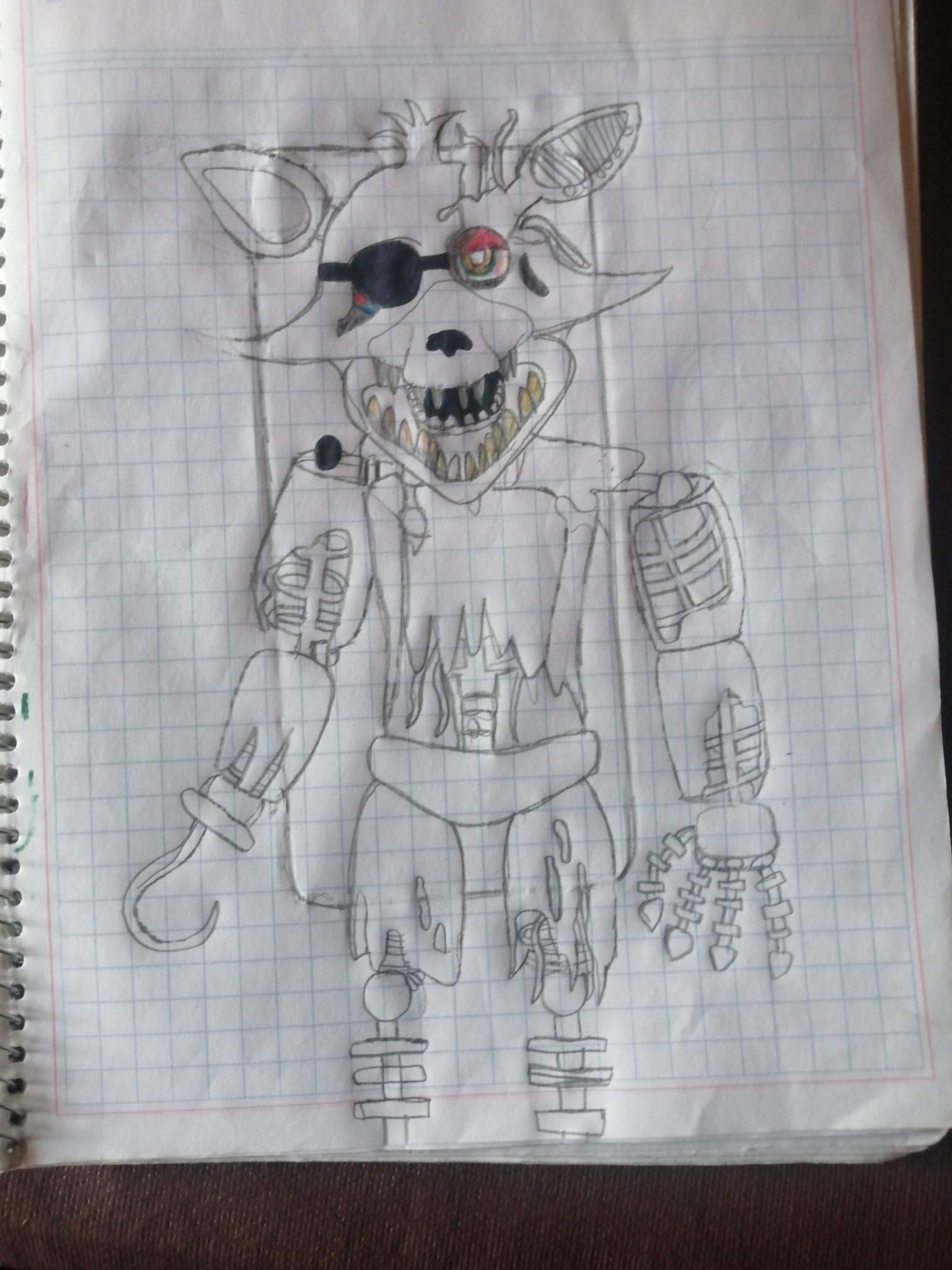 Dibujo De Withered Foxy Fnaf Amino Espa Ol Amino