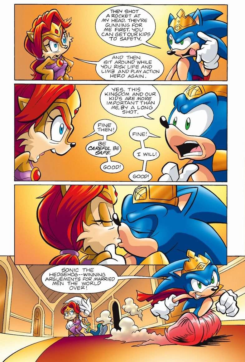 Light Mobius King Sonic, Queen Sally Sonic the Hedgehog! 
