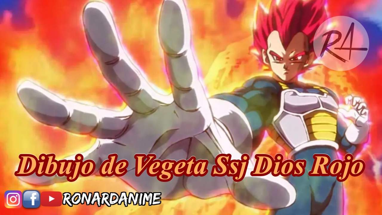 ???? Dibujo de Vegeta Ssj Dios Rojo ???? | DRAGON BALL ESPAÑOL Amino