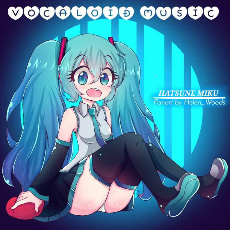 HATSUNE MIKU CUERPO ENTERO FANART DibujA