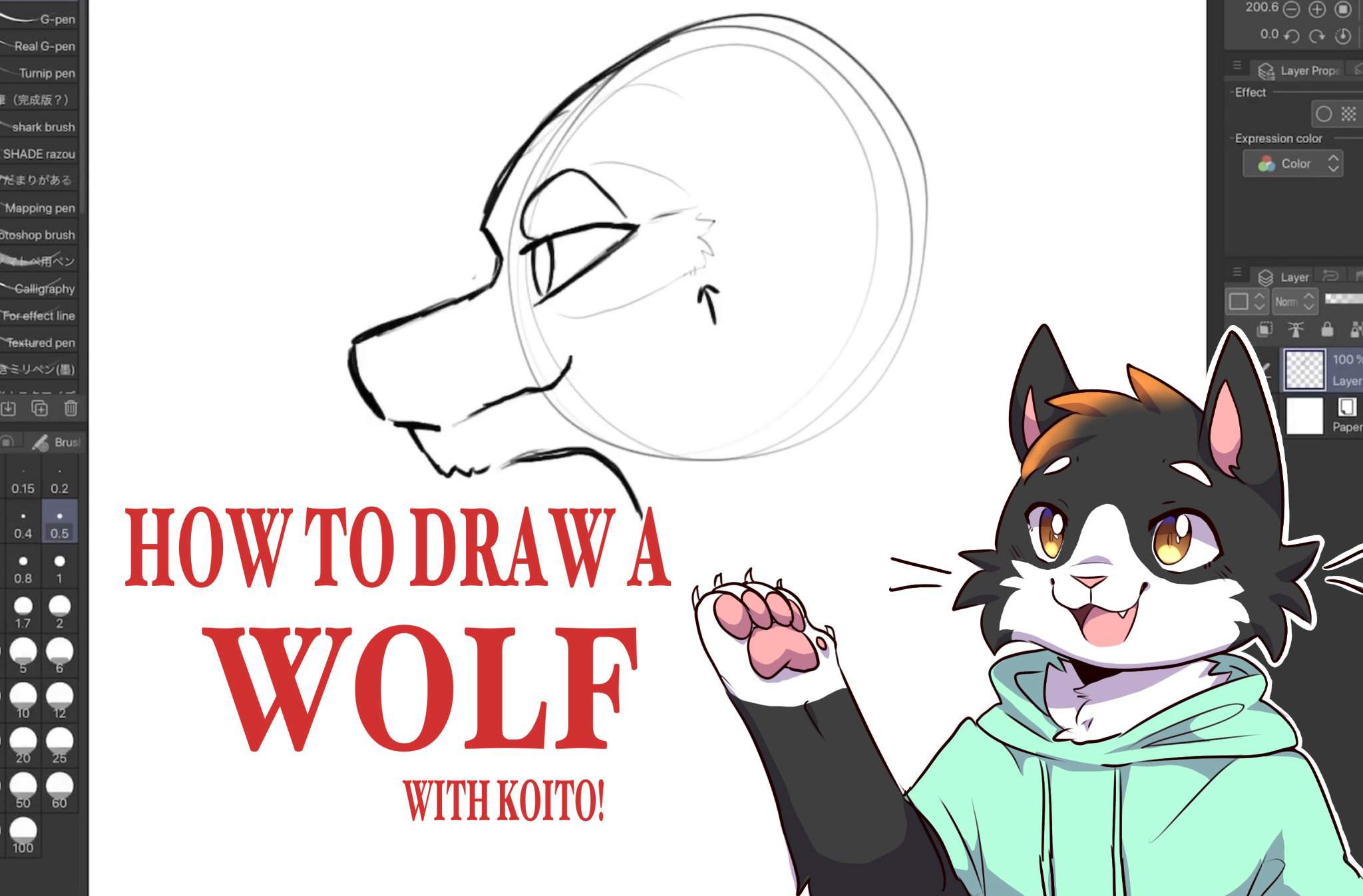 Wolf Fursona Drawing - Trusty Wallpaper