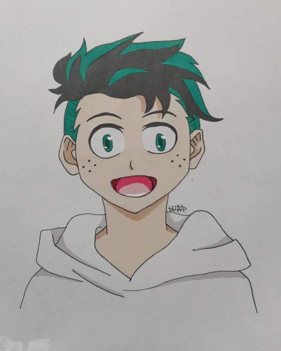 Deku Inktober 2020 Day 14 Haircut My Hero Academia Amino