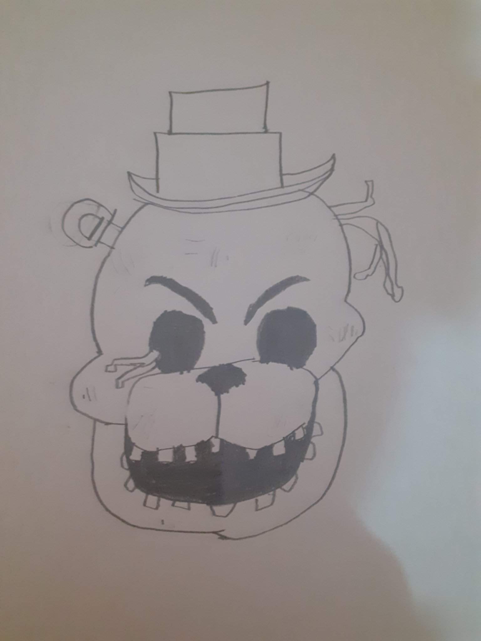 Dibujo De Withered Golden Freddy Fnaf Amino Espa Ol Amino