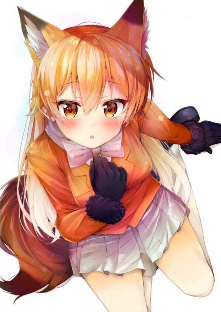 Anime girl with fox ears